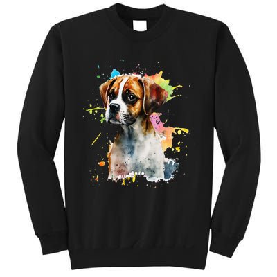 Splatter Boxer Dog Dog Puppy Veterinarian Animal Breeder Sweatshirt