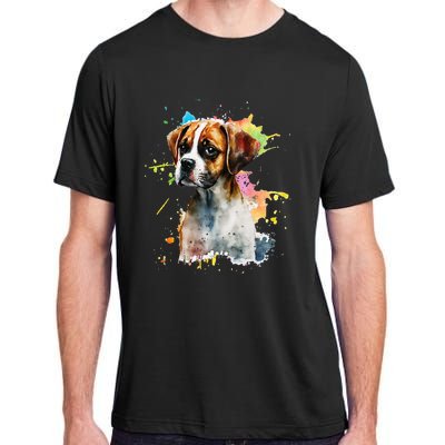 Splatter Boxer Dog Dog Puppy Veterinarian Animal Breeder Adult ChromaSoft Performance T-Shirt