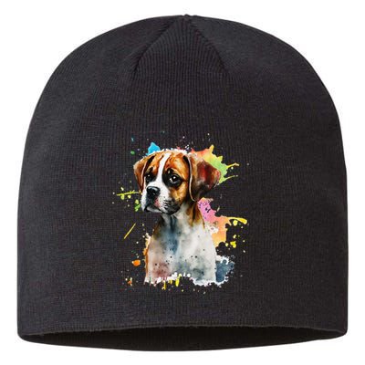 Splatter Boxer Dog Dog Puppy Veterinarian Animal Breeder Sustainable Beanie