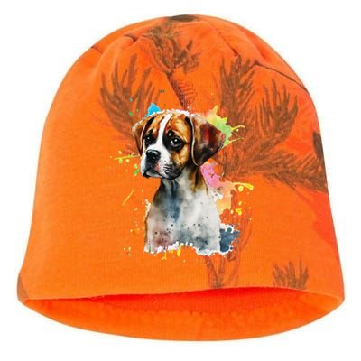 Splatter Boxer Dog Dog Puppy Veterinarian Animal Breeder Kati - Camo Knit Beanie