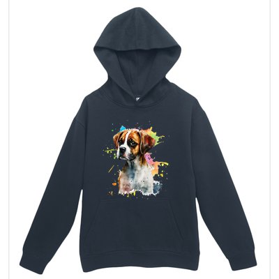 Splatter Boxer Dog Dog Puppy Veterinarian Animal Breeder Urban Pullover Hoodie