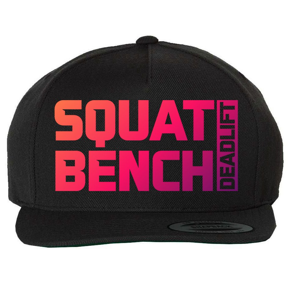 Squat Bench Deadlift Gym Weightlifting Workout Fitness Cute Gift Wool Snapback Cap