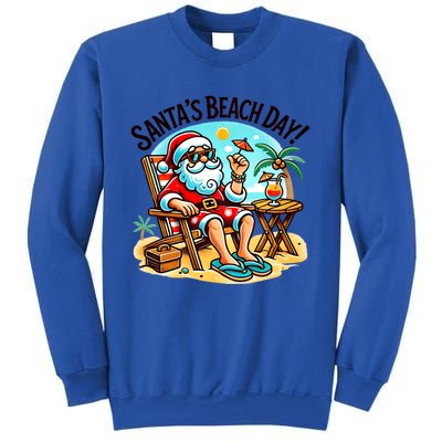 SantaS Beach Day Tropical Christmas Vacation Summer Xmas Gift Sweatshirt