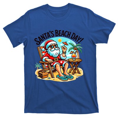 SantaS Beach Day Tropical Christmas Vacation Summer Xmas Gift T-Shirt