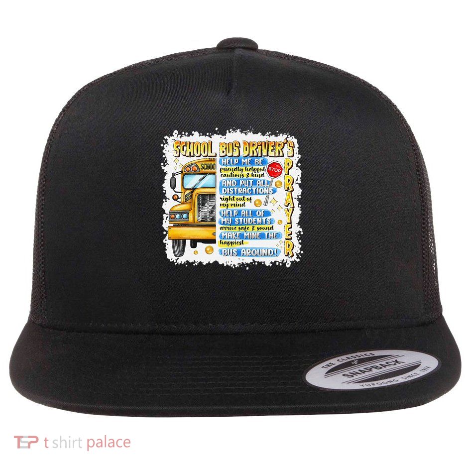 School Bus Drivers Prayer Transportation Squad Women Flat Bill Trucker Hat