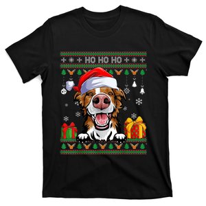 Santa Brittany Dog Ugly Sweater Christmas Pajama Dog Lover T-Shirt