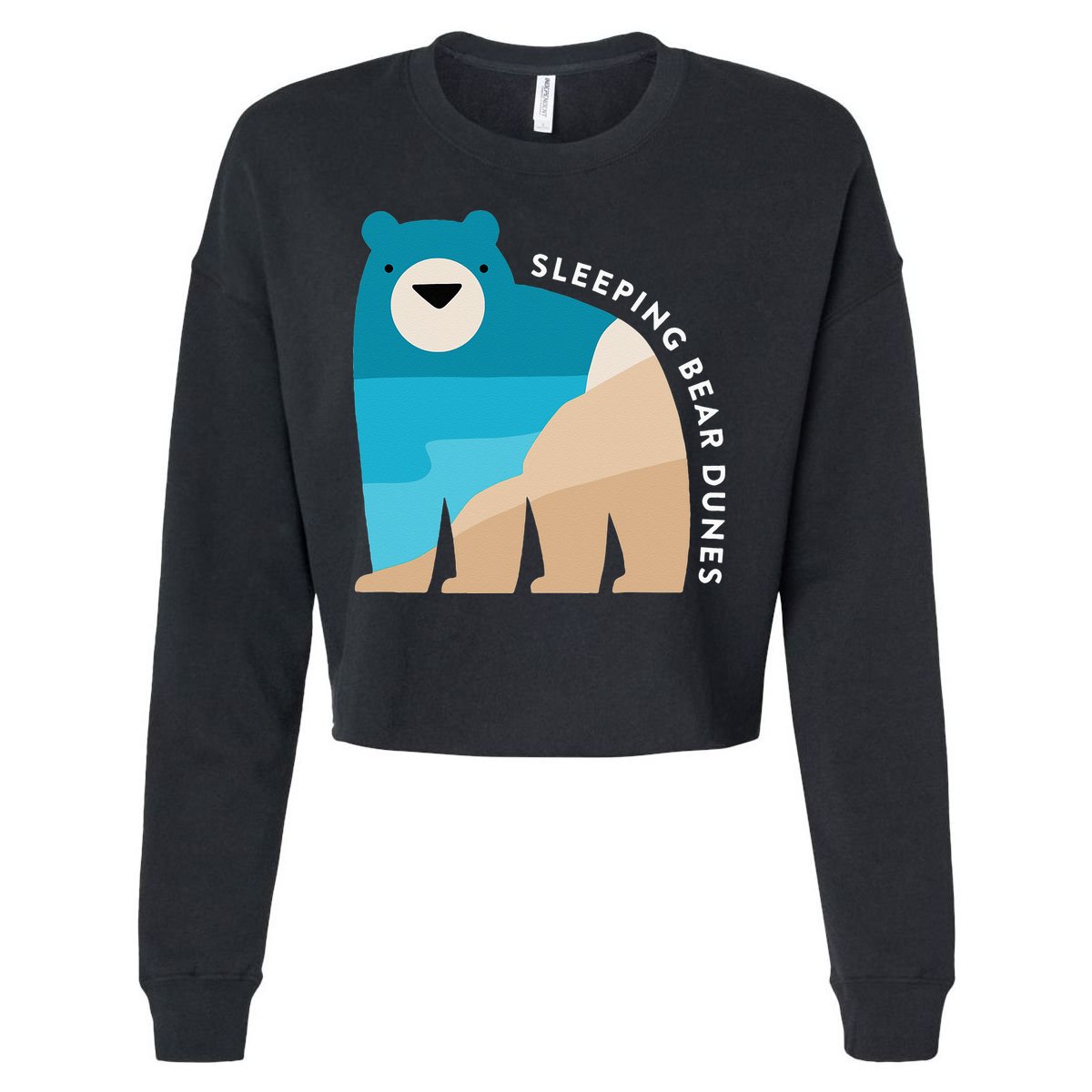 Sleeping Bear Dunes Michigan National Park Souvenir Gift Cropped Pullover Crew