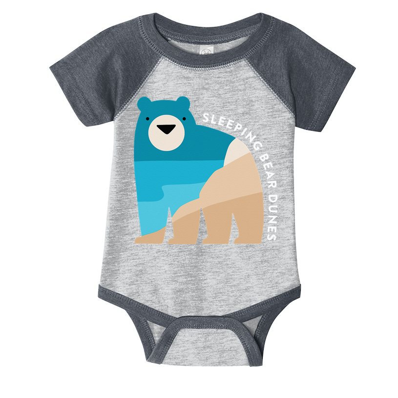 Sleeping Bear Dunes Michigan National Park Souvenir Gift Infant Baby Jersey Bodysuit