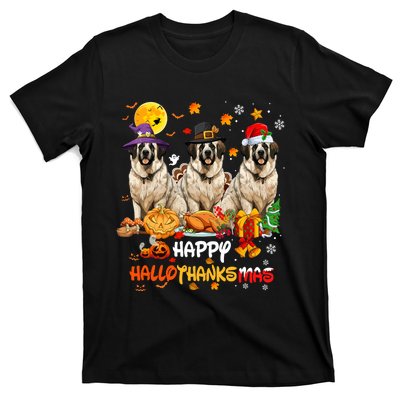 Saint Bernard Dog Happy Halloween Thanksgiving Christmas Long Sleeve T-Shirt