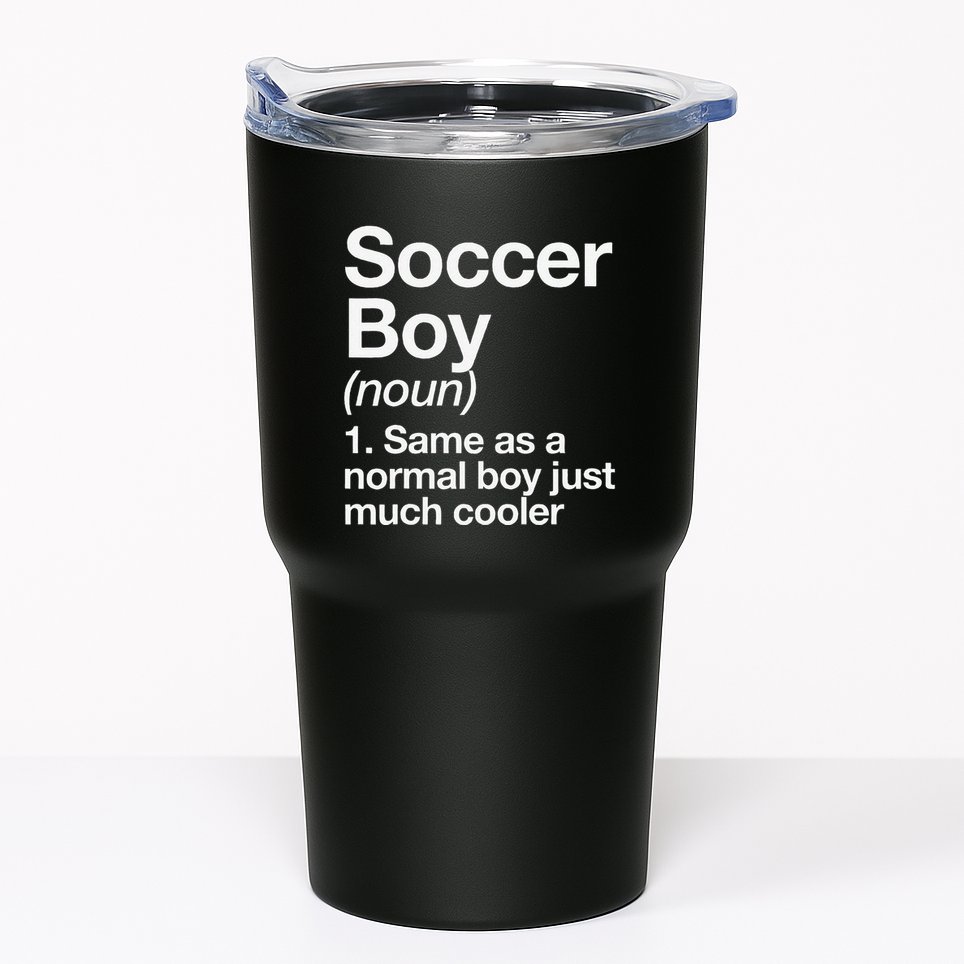 Soccer Boy Definition Funny Sports Tumbler