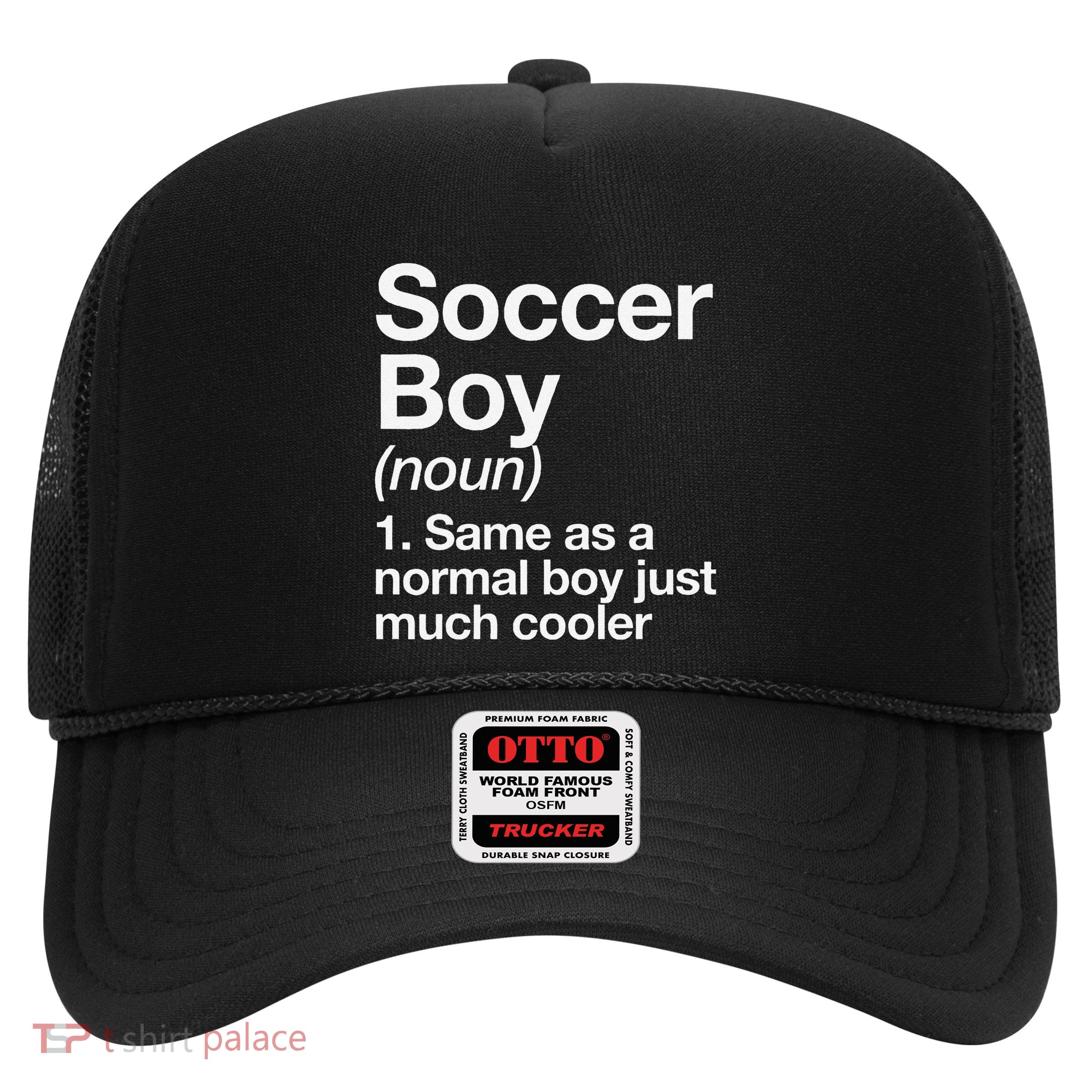 Soccer Boy Definition Funny Sports Trucker Hat