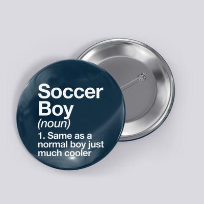 Soccer Boy Definition Funny Sports Button