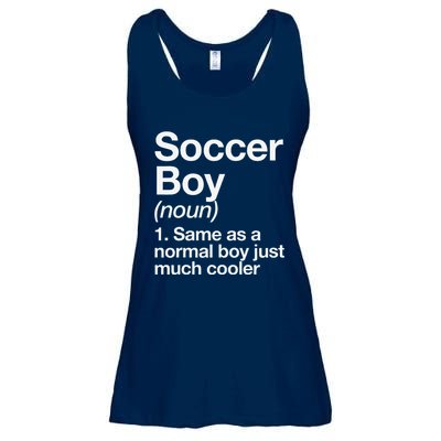 Soccer Boy Definition Funny Sports Ladies Essential Flowy Tank