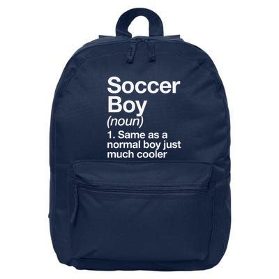 Soccer Boy Definition Funny Sports 16 in Basic Backpack