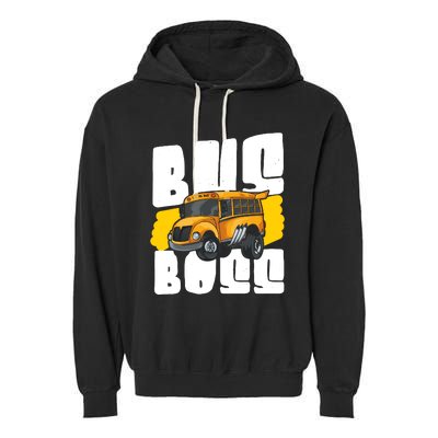 School Bus Driver Garment-Dyed Fleece Hoodie