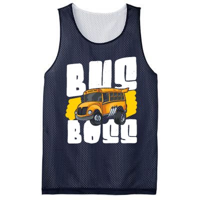 School Bus Driver Mesh Reversible Basketball Jersey Tank