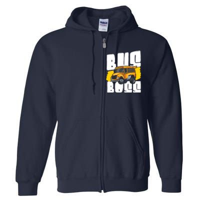 School Bus Driver Full Zip Hoodie