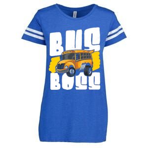 School Bus Driver Enza Ladies Jersey Football T-Shirt