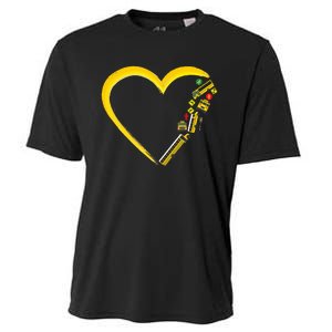 School Bus Driver Heart Cooling Performance Crew T-Shirt