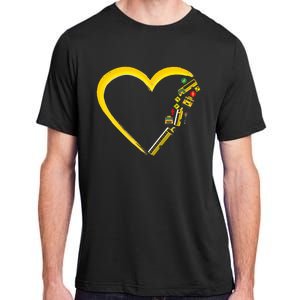 School Bus Driver Heart Adult ChromaSoft Performance T-Shirt