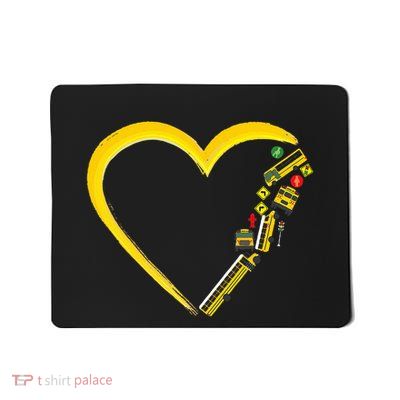 School Bus Driver Heart Mousepad