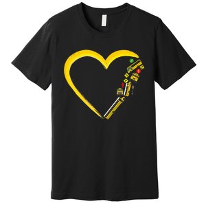 School Bus Driver Heart Premium T-Shirt