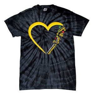 School Bus Driver Heart Tie-Dye T-Shirt