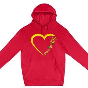 School Bus Driver Heart Premium Pullover Hoodie