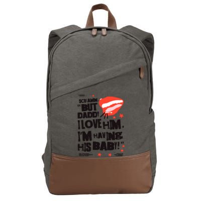 Scream But Daddy I Love Him Ttpd Album Cotton Canvas Backpack