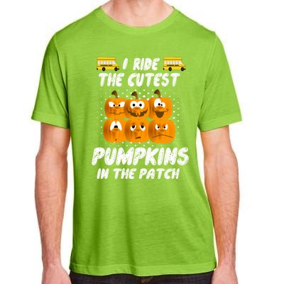 School Bus Driver I Drive The Cutest Pumpkins In Patch Cool Gift Adult ChromaSoft Performance T-Shirt