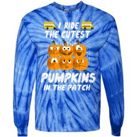 School Bus Driver I Drive The Cutest Pumpkins In Patch Cool Gift Tie-Dye Long Sleeve Shirt