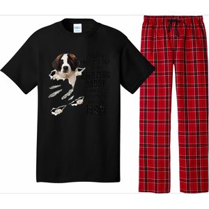 Saint Bernard Dad Happy Fathers Day To My Amazing Daddy Dog Pajama Set