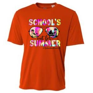 School Bus Driver Out For Summer Tie Dye Sunglasses Cooling Performance Crew T-Shirt