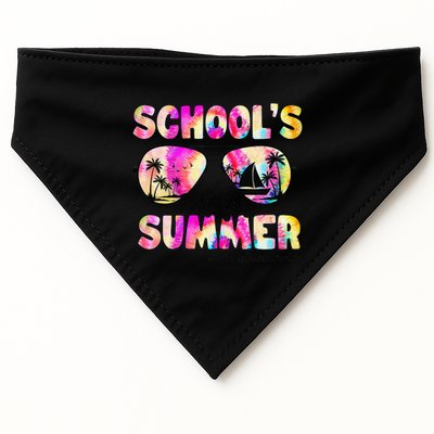 School Bus Driver Out For Summer Tie Dye Sunglasses USA-Made Doggie Bandana