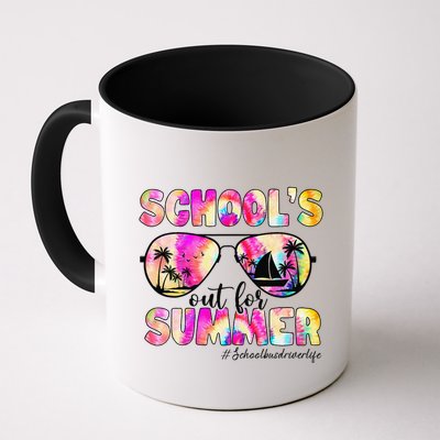 School Bus Driver Out For Summer Tie Dye Sunglasses Mug