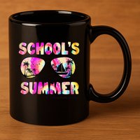 School Bus Driver Out For Summer Tie Dye Sunglasses 11oz C Handle Ceramic Mug