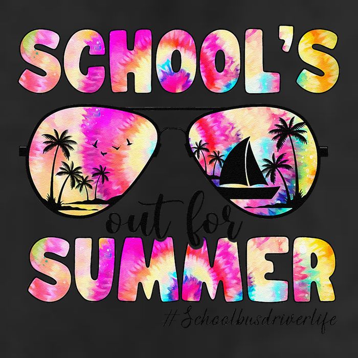 School Bus Driver Out For Summer Tie Dye Sunglasses 11oz C Handle Ceramic Mug