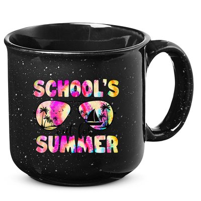 School Bus Driver Out For Summer Tie Dye Sunglasses 15oz Campfire Ceramic Mug