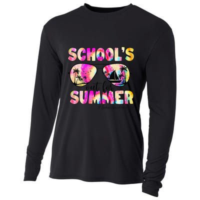 School Bus Driver Out For Summer Tie Dye Sunglasses Cooling Performance Long Sleeve Crew