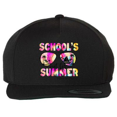 School Bus Driver Out For Summer Tie Dye Sunglasses Wool Snapback Cap