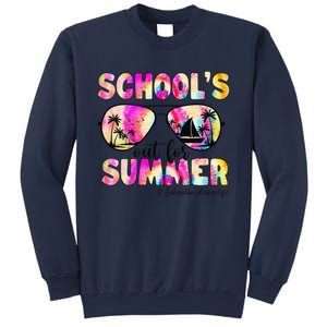 School Bus Driver Out For Summer Tie Dye Sunglasses Sweatshirt