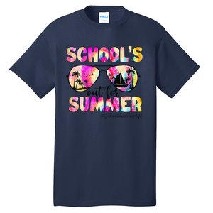 School Bus Driver Out For Summer Tie Dye Sunglasses Tall T-Shirt