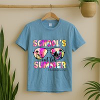 School Bus Driver Out For Summer Tie Dye Sunglasses T-Shirt