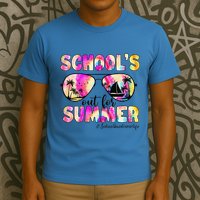 School Bus Driver Out For Summer Tie Dye Sunglasses T-Shirt
