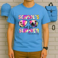 School Bus Driver Out For Summer Tie Dye Sunglasses T-Shirt
