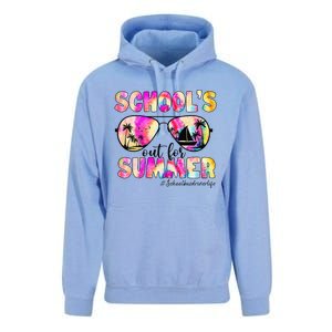 School Bus Driver Out For Summer Tie Dye Sunglasses Unisex Surf Hoodie