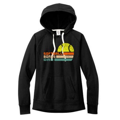 softball bonus dad from stepdaughter stepson son Women's Fleece Hoodie