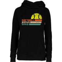 softball bonus dad from stepdaughter stepson son Womens Funnel Neck Pullover Hood