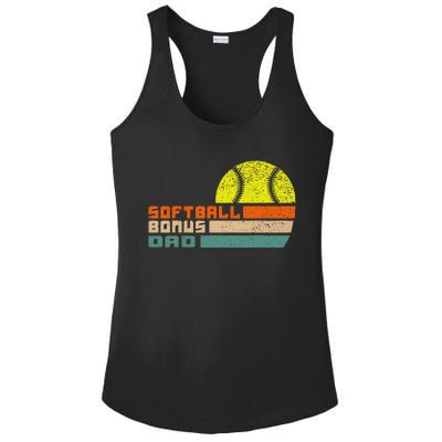 softball bonus dad from stepdaughter stepson son Ladies PosiCharge Competitor Racerback Tank