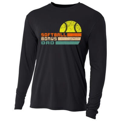 softball bonus dad from stepdaughter stepson son Cooling Performance Long Sleeve Crew